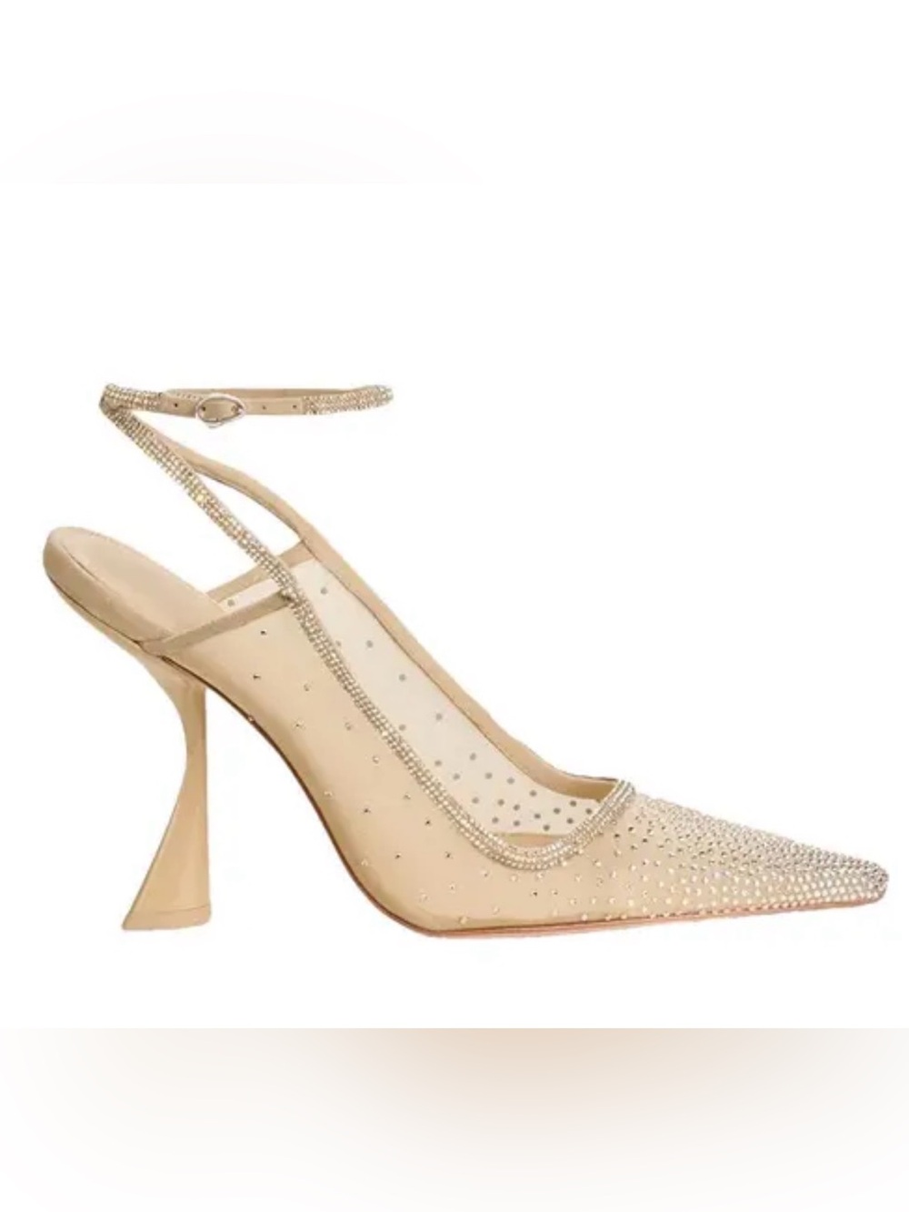 cult gaia Sand Dollar Crystal-Embellished Slingback Pumps